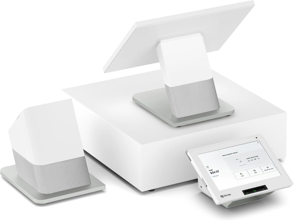 Clover Station Duo POS system with merchant and customer displays